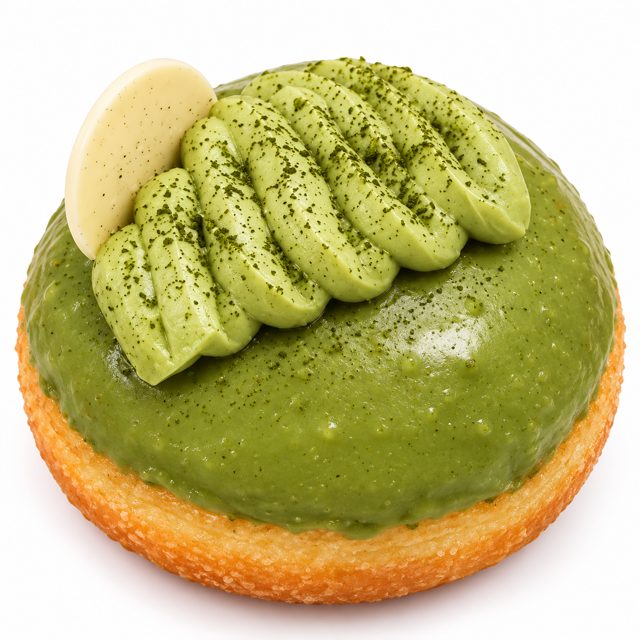 Matcha Lychee donut