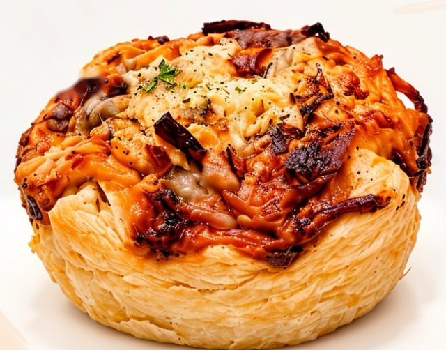 Chicken, roasted pepper and mozzarella mini quiche